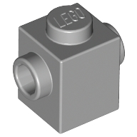 Lego kostka (kostička) 1x1 s nopy na dvou stranách, světle modro šedá (4213567)